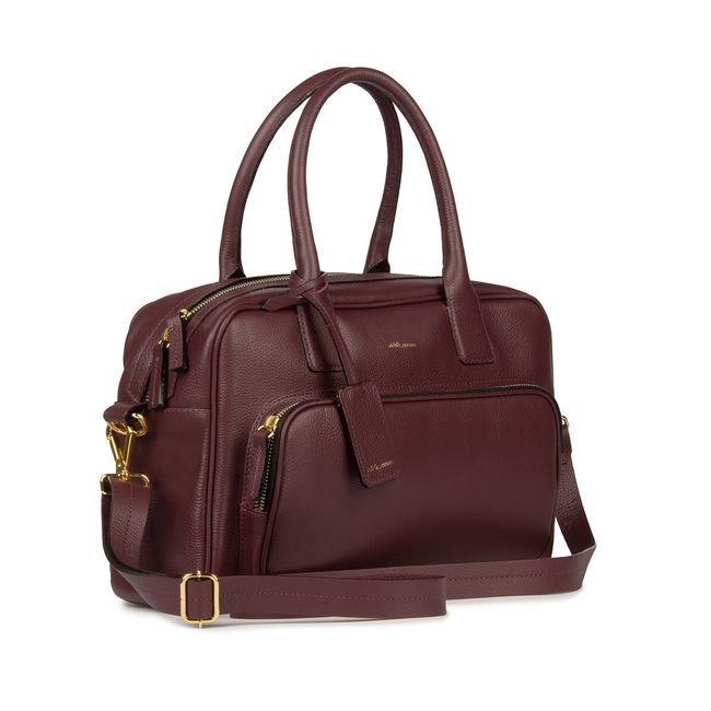 joules brown leather bolsa
